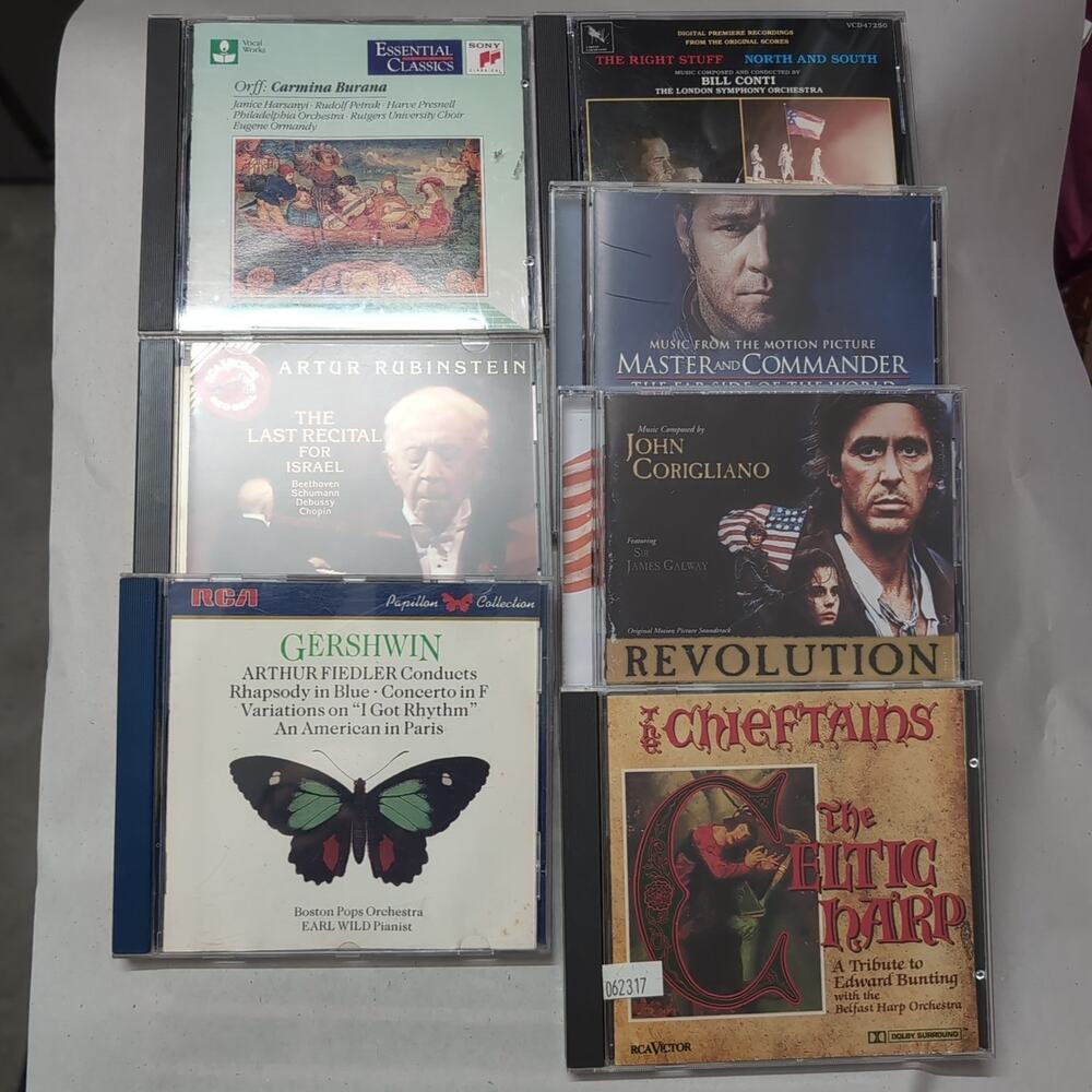 CD Lot Orchestra Gershwin Rubenstein Orff Mtr Cmdr Right Stuff North South Conti